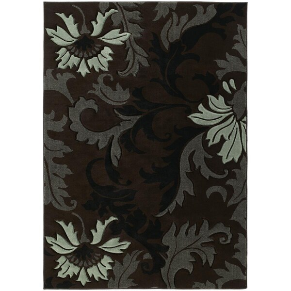 Rlm Distribution Contours Orleans Area Rug - Smoke Blue - 5 ft. 3 in. x 7 ft. 6 in. HO3089748 - main